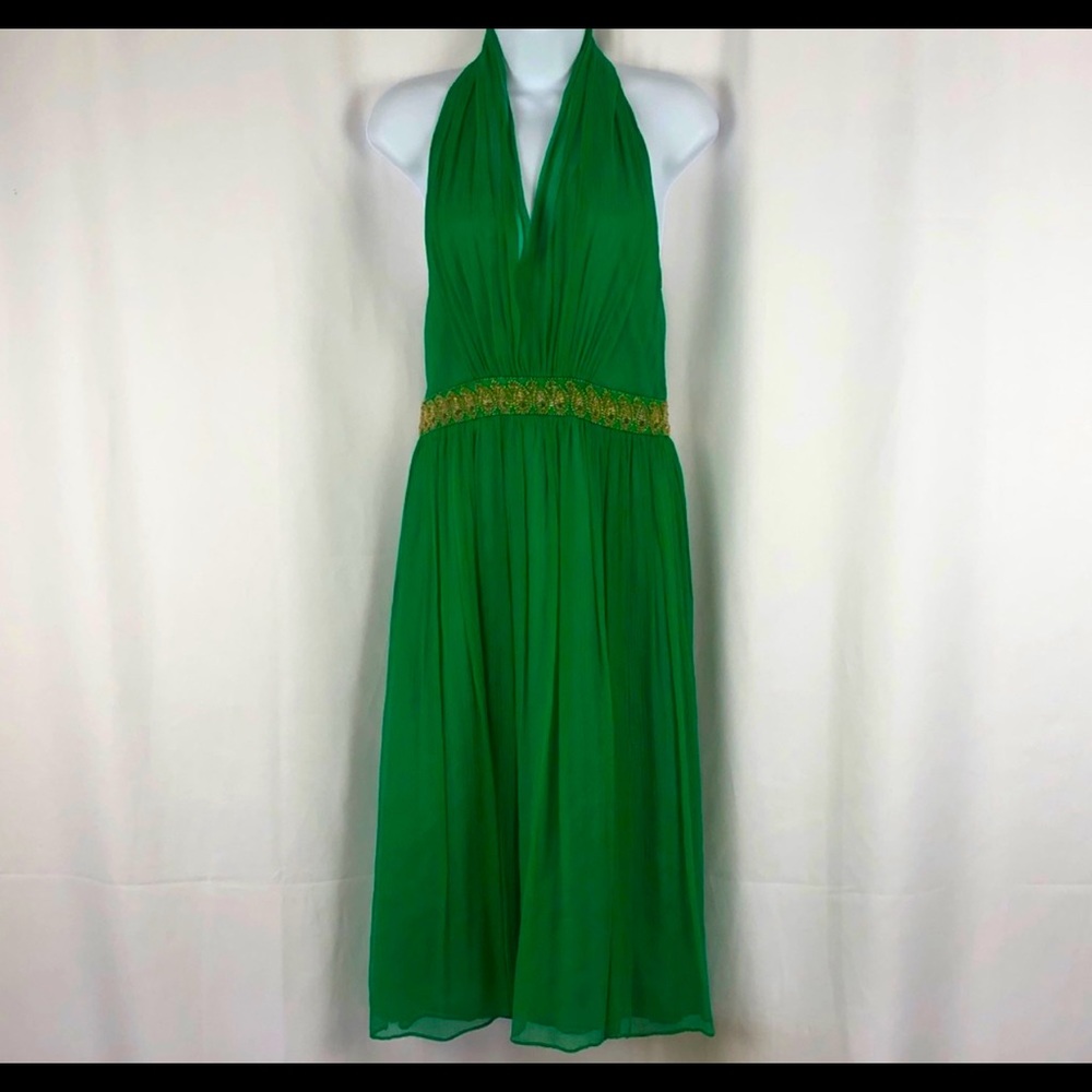 Maggy London Embellished Halter dress 8